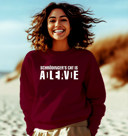 Aaramkhor CAT DEAD OR ALIVE PHYSICS Science, Nerd, Geeky winter 23 Unisex Sweatshirts