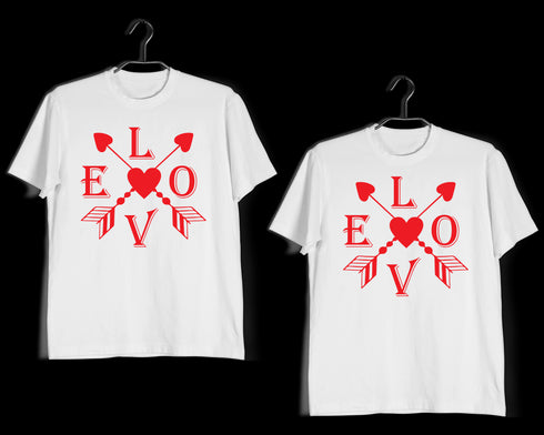 Matching Anniversary Gifts Relationships Matching Couples LOVE T-Shirts for Boyfriend Girlfriend Fiance Husband Wife Mother Father Family