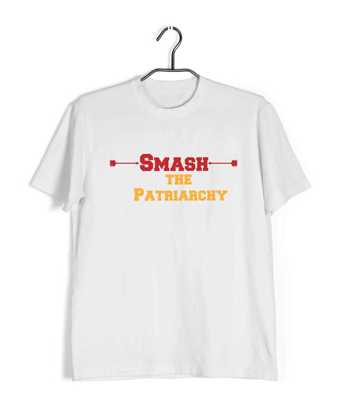Feminism Smash the Patriarchy Feminista Casual Graphic Printed T-Shirt for Men