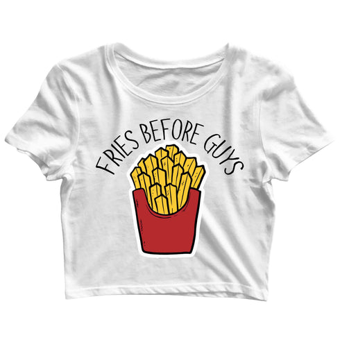 Feminism Fries before Guys Feminista Casual Graphic Printed T-Shirt for Men