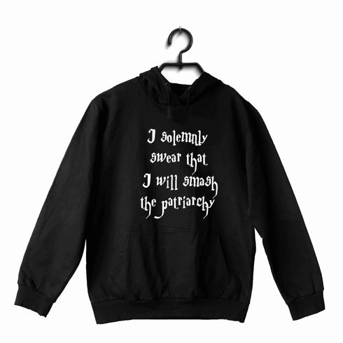 Feminista Feminism SOLEMNLY SMASH THE PATRIARCHY UNISEX HOODIE Sweatshirts