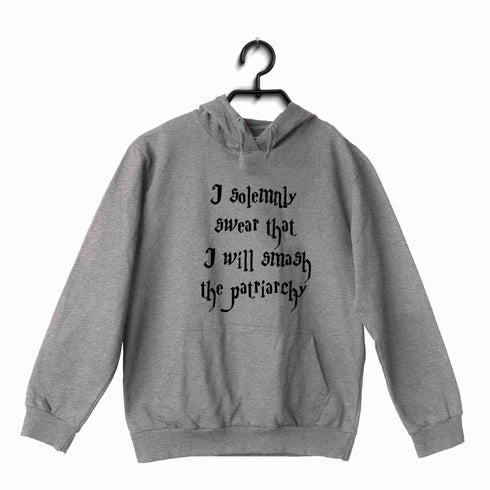 Feminista Feminism SOLEMNLY SMASH THE PATRIARCHY UNISEX HOODIE Sweatshirts