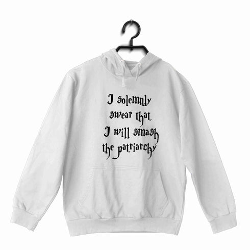 Feminista Feminism SOLEMNLY SMASH THE PATRIARCHY UNISEX HOODIE Sweatshirts