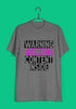 Feminism Warning: Feminist Content Inside Feminista Casual Graphic Printed T-Shirt for Men