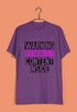 Feminism Warning: Feminist Content Inside Feminista Casual Graphic Printed T-Shirt for Men