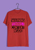 Feminism Warning: Feminist Content Inside Feminista Casual Graphic Printed T-Shirt for Men