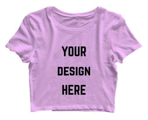 Aaramkhor Customized Design Your Own or Personalized Photo Printed Design Your Own Custom Merchandise summer-22 Womens Crop Tops