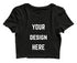 Aaramkhor Customized Design Your Own or Personalized Photo Printed Design Your Own Custom Merchandise summer-22 Womens Crop Tops