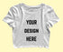 Aaramkhor Customized Design Your Own or Personalized Photo Printed Design Your Own Custom Merchandise summer-22 Womens Crop Tops