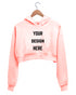 Aaramkhor Customized Design Your Own or Personalized Photo Printed Design Your Own Custom Merchandise summer-22 Womens Crop Hoodies