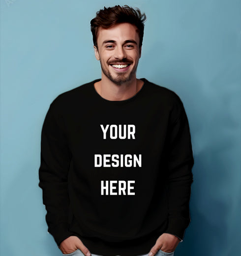 Aaramkhor Customized Design Your Own or Personalized Photo Printed Design Your Own Custom Merchandise summer-22 Unisex Sweatshirts