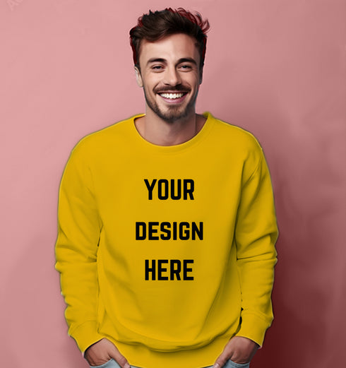 Aaramkhor Customized Design Your Own or Personalized Photo Printed Design Your Own Custom Merchandise summer-22 Unisex Sweatshirts
