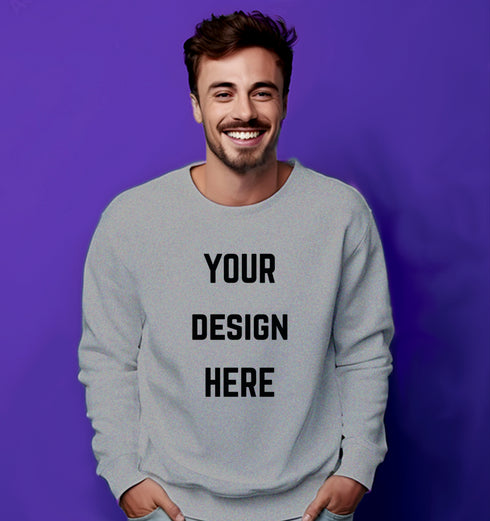 Aaramkhor Customized Design Your Own or Personalized Photo Printed Design Your Own Custom Merchandise summer-22 Unisex Sweatshirts