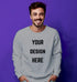 Aaramkhor Customized Design Your Own or Personalized Photo Printed Design Your Own Custom Merchandise summer-22 Unisex Sweatshirts