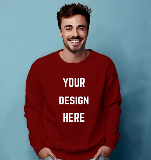 Aaramkhor Customized Design Your Own or Personalized Photo Printed Design Your Own Custom Merchandise summer-22 Unisex Sweatshirts