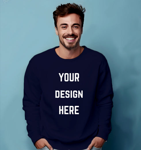 Aaramkhor Customized Design Your Own or Personalized Photo Printed Design Your Own Custom Merchandise summer-22 Unisex Sweatshirts