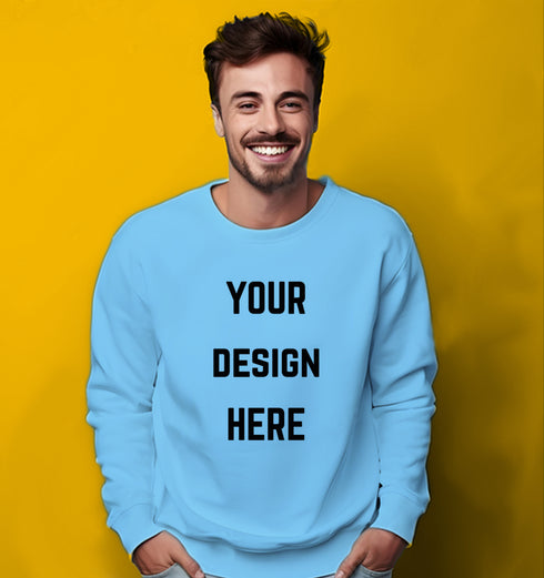 Aaramkhor Customized Design Your Own or Personalized Photo Printed Design Your Own Custom Merchandise summer-22 Unisex Sweatshirts