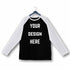 Aaramkhor Customized Design Your Own or Personalized Photo Printed Design Your Own Custom Merchandise summer-22 Men Raglan Full Sleeve Tshirt