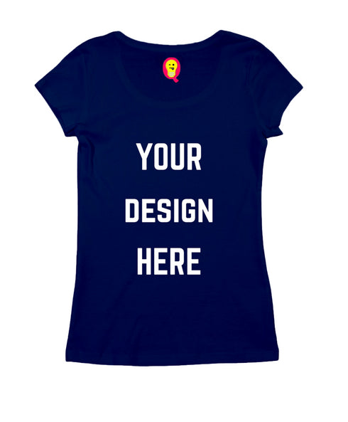 Aaramkhor Customized Design Your Own or Personalized Photo Printed Design Your Own Custom Merchandise summer-22 Womens Tshirts