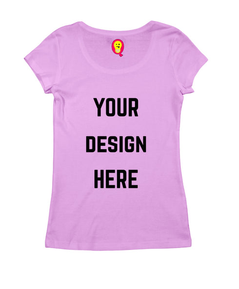 Aaramkhor Customized Design Your Own or Personalized Photo Printed Design Your Own Custom Merchandise summer-22 Womens Tshirts