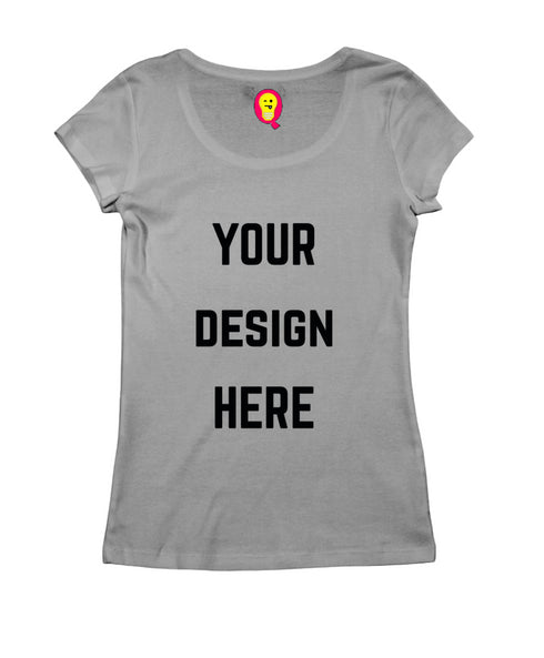 Aaramkhor Customized Design Your Own or Personalized Photo Printed Design Your Own Custom Merchandise summer-22 Womens Tshirts
